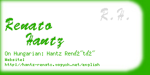 renato hantz business card